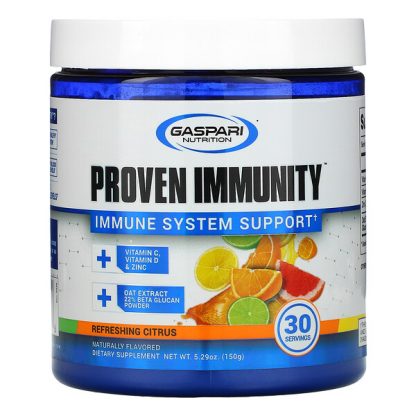 Gaspari Nutrition, Proven Immunity, Immune System Support, Refreshing Citrus, 5.29 oz (150 g)