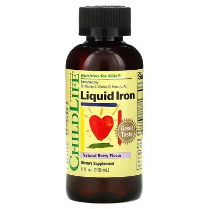 ChildLife, Liquid Iron, Natural Berry Flavor, 4 fl oz (118 ml)