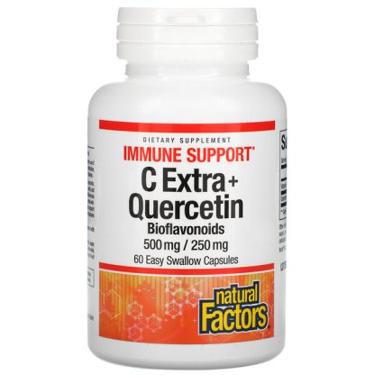 Natural Factors, C Extra + Quercetin, 60 Easy Swallow Capsules