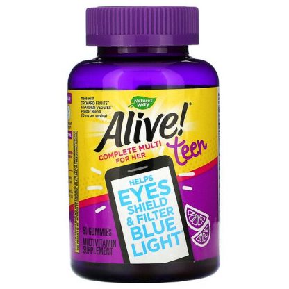 Nature's Way, Alive! Teen, Complete Multi for Her, 50 Gummies