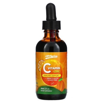 JoySpring, Vitamin C + Zinc, 2 fl oz ( 60 ml)