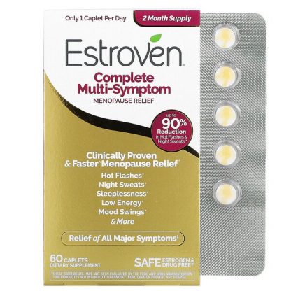 Estroven, Complete Multi-Symptom Menopause Relief, 60 Caplets