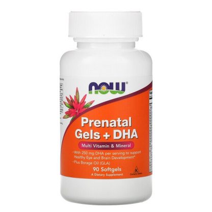 NOW Foods, Prenatal Gels + DHA, 90 Softgels