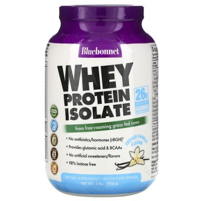 Bluebonnet Nutrition, Whey Protein Isolate, French Vanilla, 2 lbs (924 g)