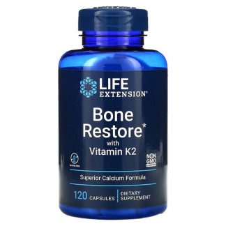 Life Extension, Bone Restore with Vitamin K2, 120 Capsules