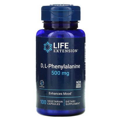 Life Extension, D, L-Phenylalanine, 500 mg, 100 Vegetarian Capsules