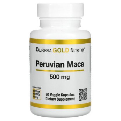 California Gold Nutrition, Peruvian Maca, 500 mg, 90 Veggie Capsules