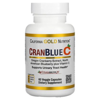 California Gold Nutrition, CranBlueC, Cranberry, Blueberry, Vitamin C, 60 Veggie Capsules