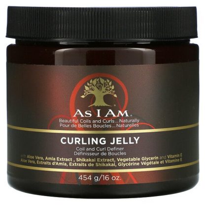 As I Am, Classic, Curling Jelly, Coil And Curl Definer, 16 oz (456 g)