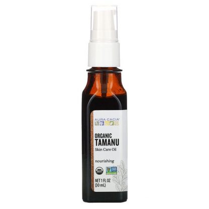 Aura Cacia, Organic Tamanu Skin Care Oil, 1 fl oz (30 ml)