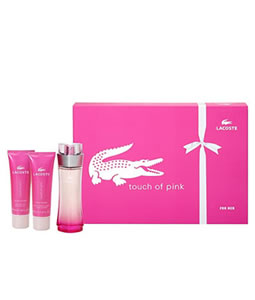 LACOSTE TOUCH OF PINK 3 PCS EDT GIFT 