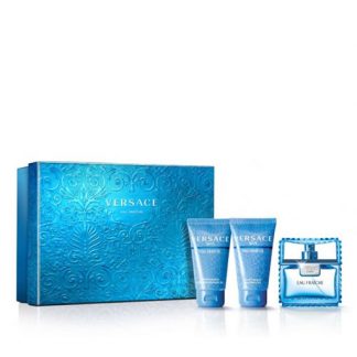 VERSACE MAN EAU FRAICHE 3 PIECES GIFT SET FOR MEN