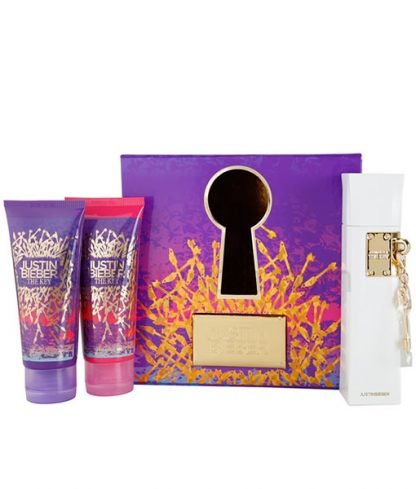 JUSTIN BIEBER THE KEY 3 PCS GIFT SET FOR WOMEN