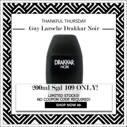 GUY LAROCHE DRAKKAR NOIR EDT FOR MEN 200ML [THANKFUL THURSDAY SPECIAL]