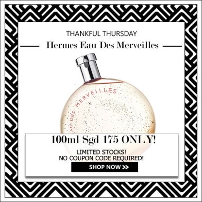 HERMES EAU DE MERVEILLES EDT FOR WOMEN 100ML [THANKFUL THURSDAY SPECIAL]