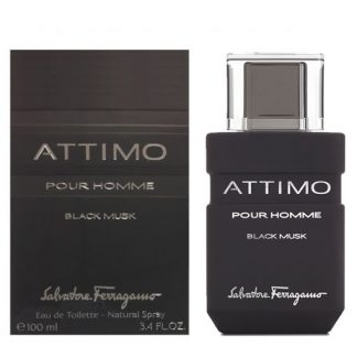 SALVATORE FERRAGAMO ATTIMO BLACK MUSK EDT FOR MEN