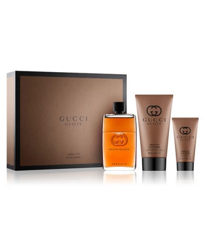 GUCCI GUILTY ABSOLUTE POUR HOMME 3 PCS GIFT SET FOR MEN