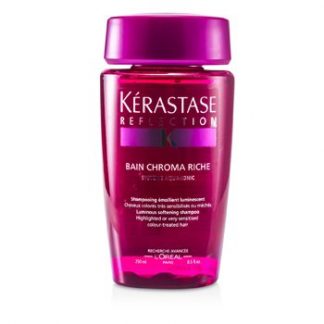 KERASTASE REFLECTION BAIN CHROMA RICHE LUMINOUS SOFTENING SHAMPOO (FOR HIGHLIGHTED OR VERY SENSITISED COLOR-TREATED HAIR)  250ML/8.5OZ