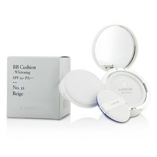 LANEIGE BB CUSHION FOUNDATION (WHITENING) SPF 50 WITH EXTRA REFILL - # NO. 21 BEIGE  2X15G/0.5OZ