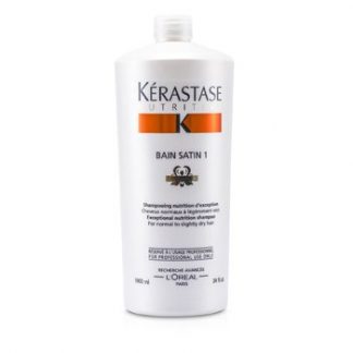 KERASTASE NUTRITIVE BAIN SATIN 1 EXCEPTIONAL NUTRITION SHAMPOO (FOR NORMAL TO SLIGHTLY DRY HAIR)  1000ML/34OZ