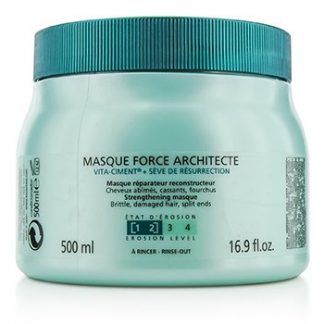 KERASTASE RESISTANCE FORCE ARCHITECTE RECONSTRUCTING MASQUE (FOR BRITTLE, VERY DAMAGED HAIR, SPLIT ENDS)  500ML/16.9OZ