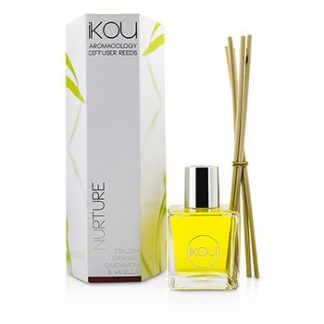 IKOU AROMACOLOGY DIFFUSER REEDS - NURTURE (ITALIAN ORANGE CARDAMOM &AMP; VANILLA - 9 MONTHS SUPPLY)  -