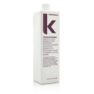 KEVIN.MURPHY YOUNG.AGAIN.WASH (IMMORTELLE AND BAOBAB INFUSED RESTORATIVE SOFTENING SHAMPOO - TO DRY BRITTLE HAIR)  1000ML/33.6OZ