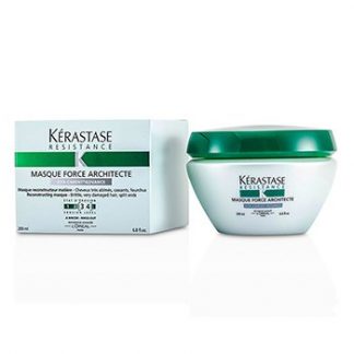 KERASTASE RESISTANCE FORCE ARCHITECTE STRENGTHENING MASQUE (FOR BRITTLE, VERY DAMAGED HAIR, SPLIT ENDS)  200ML/6.8OZ