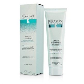 KERASTASE RESISTANCE CIMENT THERMIQUE RESURFACING STRENGTHENING MILK BLOW-DRY CARE (FOR DAMAGED HAIR)  150ML/5.1OZ