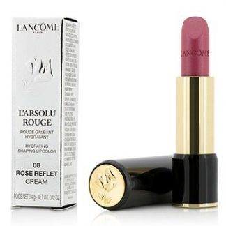 LANCOME L' ABSOLU ROUGE HYDRATING SHAPING LIPCOLOR - # 08 ROSE REFLET (CREAM)  3.4G/0.12OZ