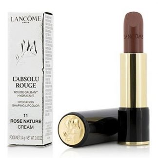 LANCOME L' ABSOLU ROUGE HYDRATING SHAPING LIPCOLOR - # 11 ROSE NATURE (CREAM)  3.4G/0.12OZ