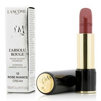 LANCOME L' ABSOLU ROUGE HYDRATING SHAPING LIPCOLOR - # 12 ROSE NUANCE (CREAM)  3.4G/0.12OZ