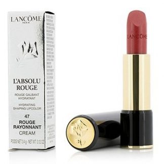 LANCOME L' ABSOLU ROUGE HYDRATING SHAPING LIPCOLOR - # 47 ROUGE RAYONNANT (CREAM)  3.4G/0.12OZ