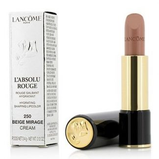 LANCOME L' ABSOLU ROUGE HYDRATING SHAPING LIPCOLOR - # 250 BEIGE MIRAGE (CREAM)  3.4G/0.12OZ