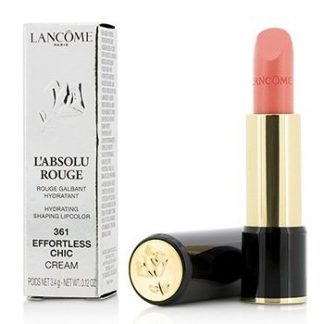 LANCOME L' ABSOLU ROUGE HYDRATING SHAPING LIPCOLOR - # 361 EFFORTLESS CHIC (CREAM)  3.4G/0.12OZ