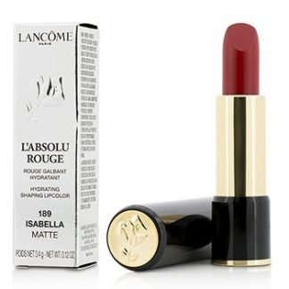 LANCOME L' ABSOLU ROUGE HYDRATING SHAPING LIPCOLOR - # 189 ISABELLA (MATTE)  3.4G/0.12OZ