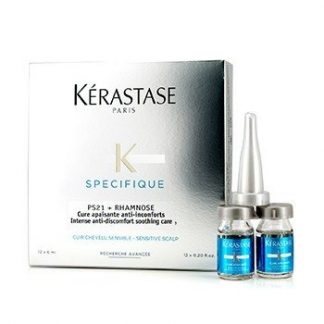 KERASTASE SPECIFIQUE PS21 + RHAMNOSE INTENSE ANTI-DISCOMFORT SOOTHING CARE (SENSITIVE SCALP)  12X6ML/0.2OZ