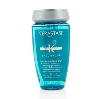 KERASTASE SPECIFIQUE BAIN VITAL DERMO-CALM CLEANSING SOOTHING SHAMPOO (SENSITIVE SCALPS, COMBINATION HAIR)  250ML/8.5OZ