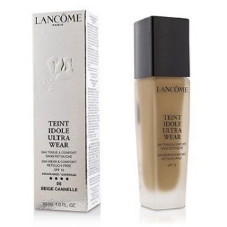 LANCOME TEINT IDOLE ULTRA WEAR 24H WEAR &AMP; COMFORT FOUNDATION SPF 15 - # 06 BEIGE CANNELLE  30ML/1OZ