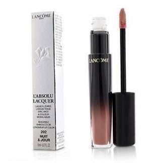 LANCOME L'ABSOLU LACQUER BUILDABLE SHINE &AMP; COLOR LONGWEAR LIP COLOR - # 202 NUIT &AMP; JOUR  8ML/0.27OZ