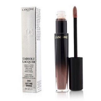 LANCOME L'ABSOLU LACQUER BUILDABLE SHINE &AMP; COLOR LONGWEAR LIP COLOR - # 308 LET ME SHINE  8ML/0.27OZ