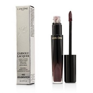 LANCOME L'ABSOLU LACQUER BUILDABLE SHINE &AMP; COLOR LONGWEAR LIP COLOR - # 492 CELEBRATION  8ML/0.27OZ