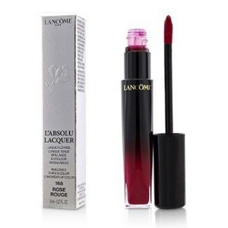 LANCOME L'ABSOLU LACQUER BUILDABLE SHINE &AMP; COLOR LONGWEAR LIP COLOR - # 168 ROSE ROUGE  8ML/0.27OZ