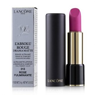 LANCOME L'ABSOLU ROUGE DRAMA MATTE LIPSTICK - # 313 ROSE FULMINANTE  3.4G/0.12OZ