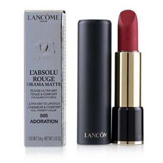 LANCOME L'ABSOLU ROUGE DRAMA MATTE LIPSTICK - # 505 ADORATION  3.4G/0.12OZ