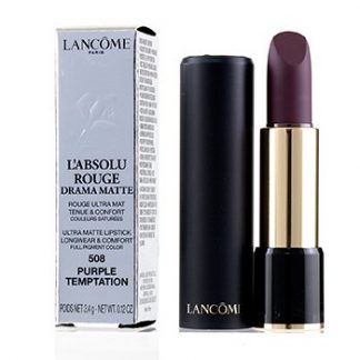 LANCOME L'ABSOLU ROUGE DRAMA MATTE LIPSTICK - # 508 PURPLE TEMPTATION  3.4G/0.12OZ