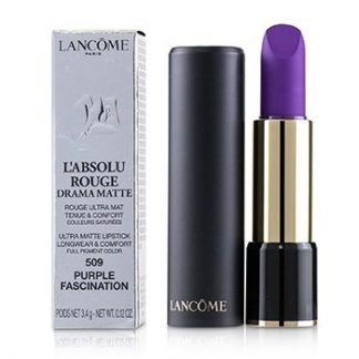 LANCOME L'ABSOLU ROUGE DRAMA MATTE LIPSTICK - # 509 PURPLE FASCINATION  3.4G/0.12OZ