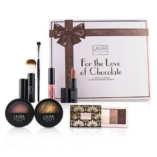 LAURA GELLER FOR THE LOVE OF CHOCOLATE A 7 PIECE COLLECTION OF CHOCOLATE BEAUTY DELIGHTS - # TAN  7PCS