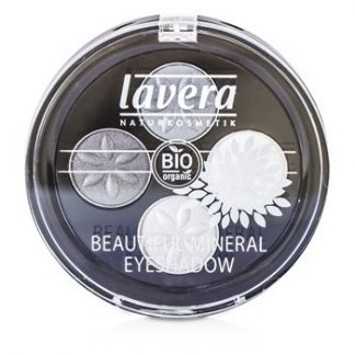 LAVERA BEAUTIFUL MINERAL EYESHADOW QUATTRO - # 01 SMOKY GREY  4X0.8/0.026OZ