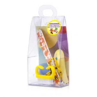 Tweezerman Children's Care Kit: Baby Nail Clipper+ Baby Nail File+ Nail Brush+ Baby Nail Scissors  4pcs